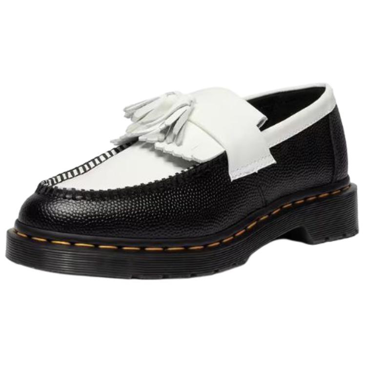 Dr.Martens Adrian BW Loafers из коровьей кожи унисекс черно-белые — фото 3