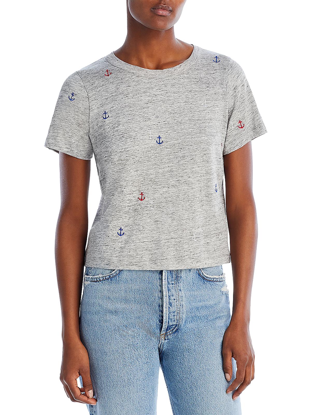 

Женская футболка из льняной смеси Chaser, цвет heather grey