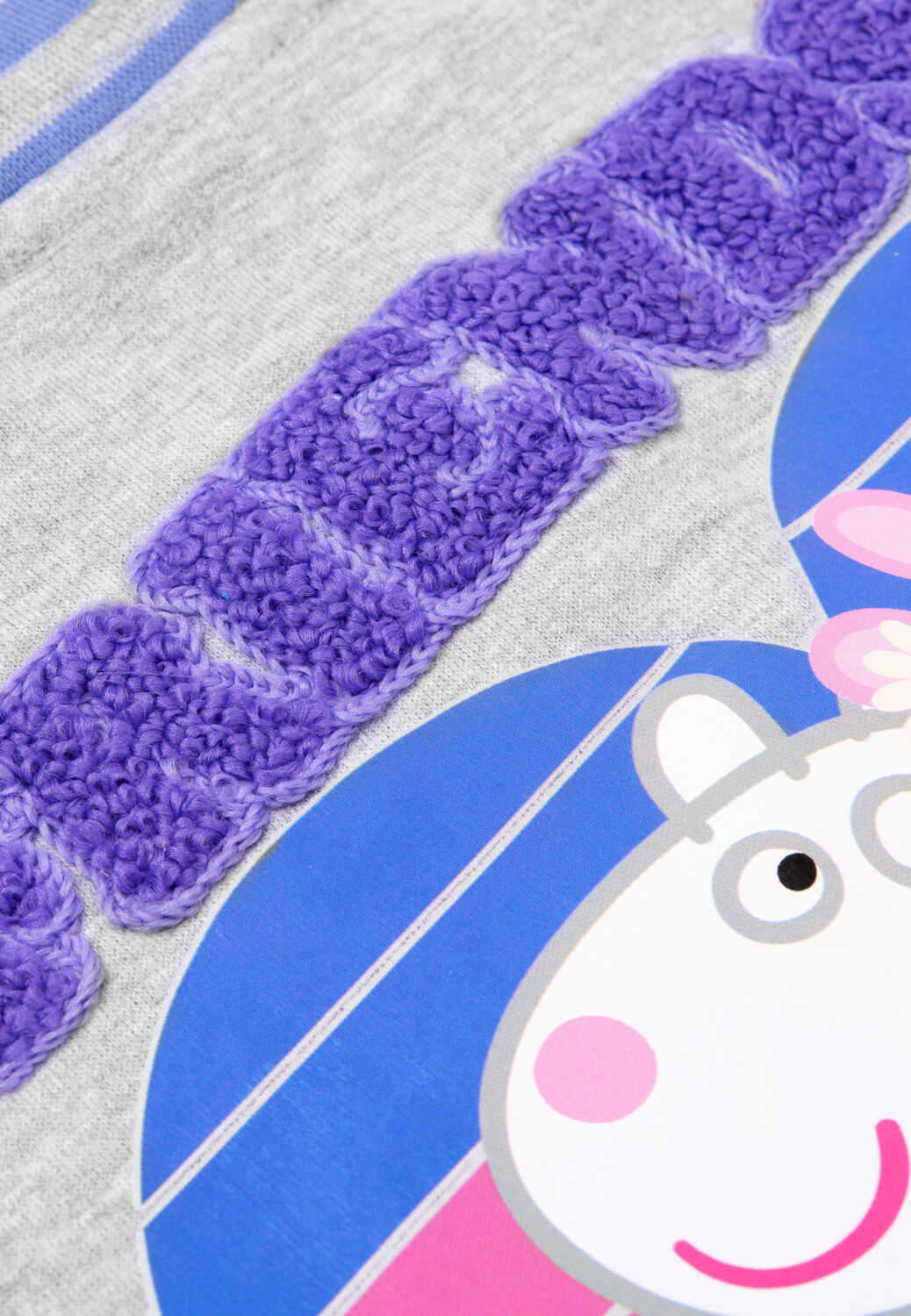 Толстовка United Labels Peppa Wutz Collegejacke Friends Forever Baseball Retro, серый — фото 4