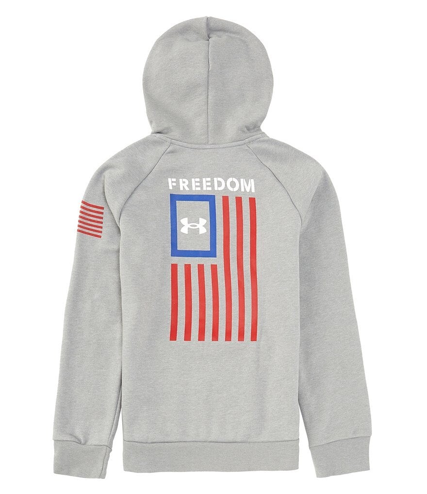 

Толстовка Freedom Rival с длинными рукавами Under Armour для больших мальчиков 8–20, серый