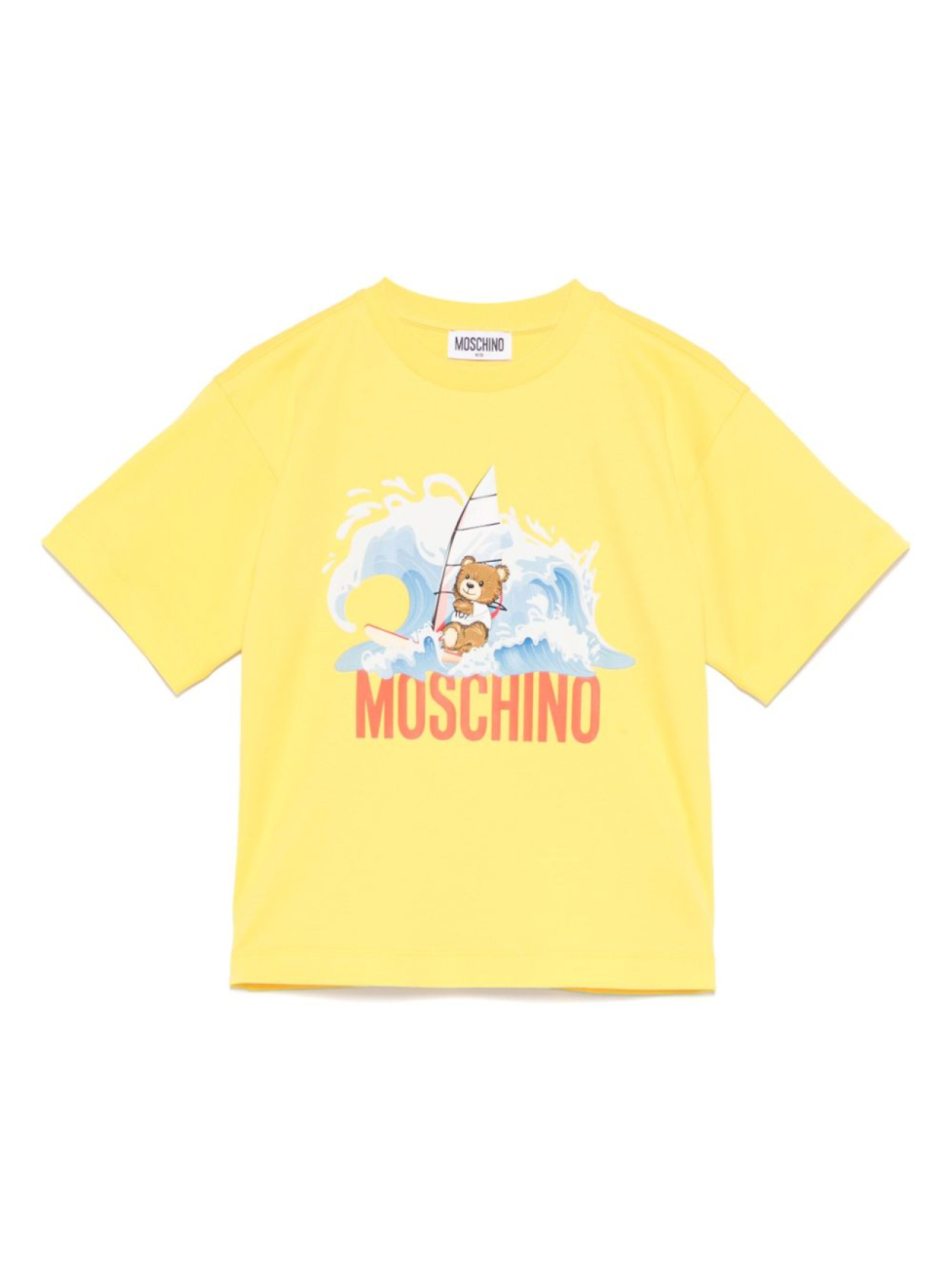 

Moschino Kids футболка с принтом Teddy Bear, желтый