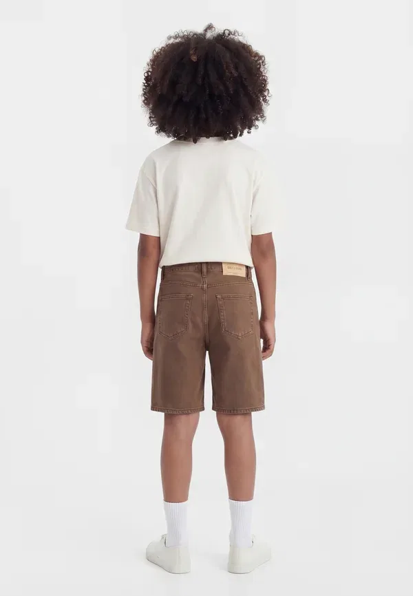 Шорты джинсовые свободные Osjfade, Only & Sons Junior, коричневый деним — фото 2