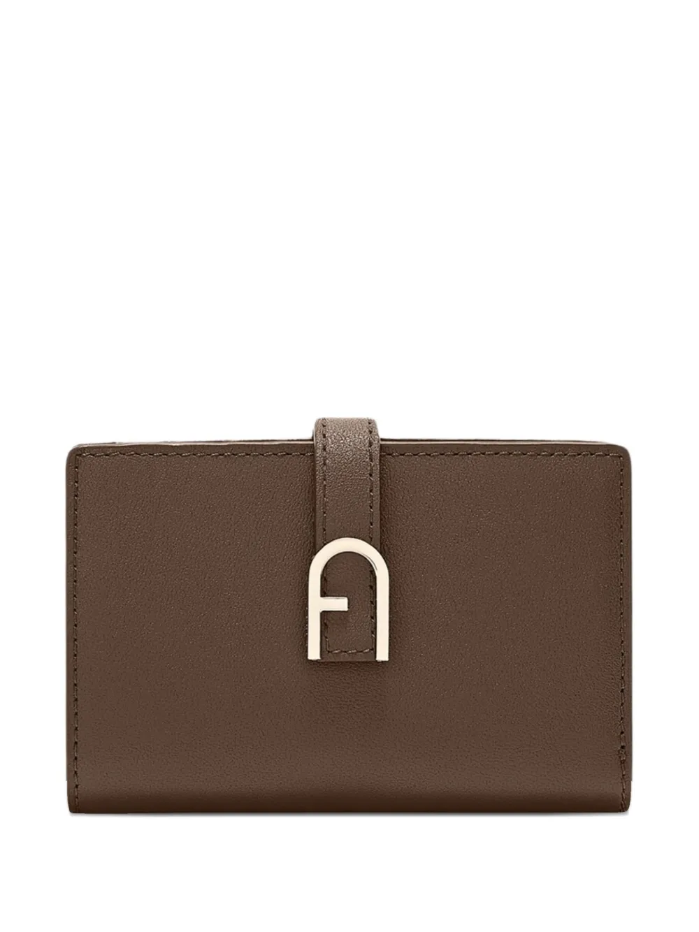 

Кошелек с пряжкой Furla, коричневый