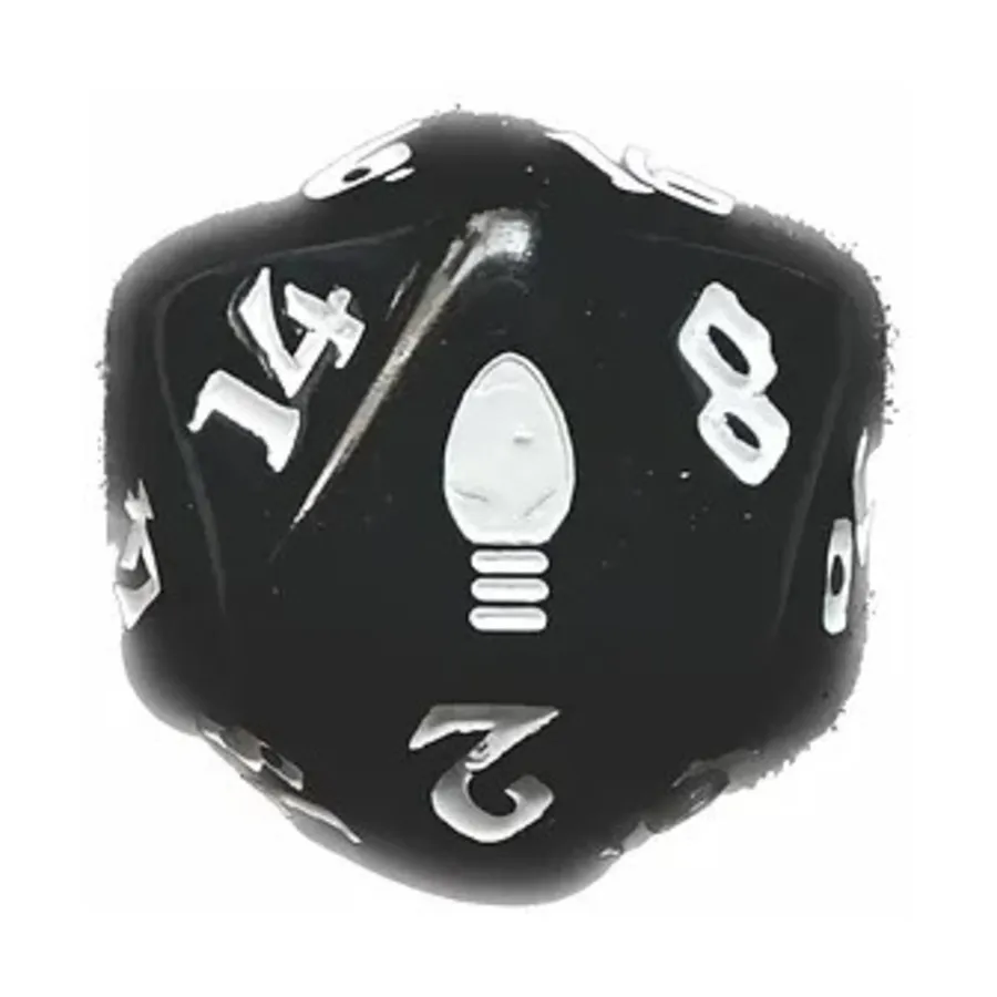 

d20 Рождественский кубик — Праздничные гирлянды, Dice (Black Oak)