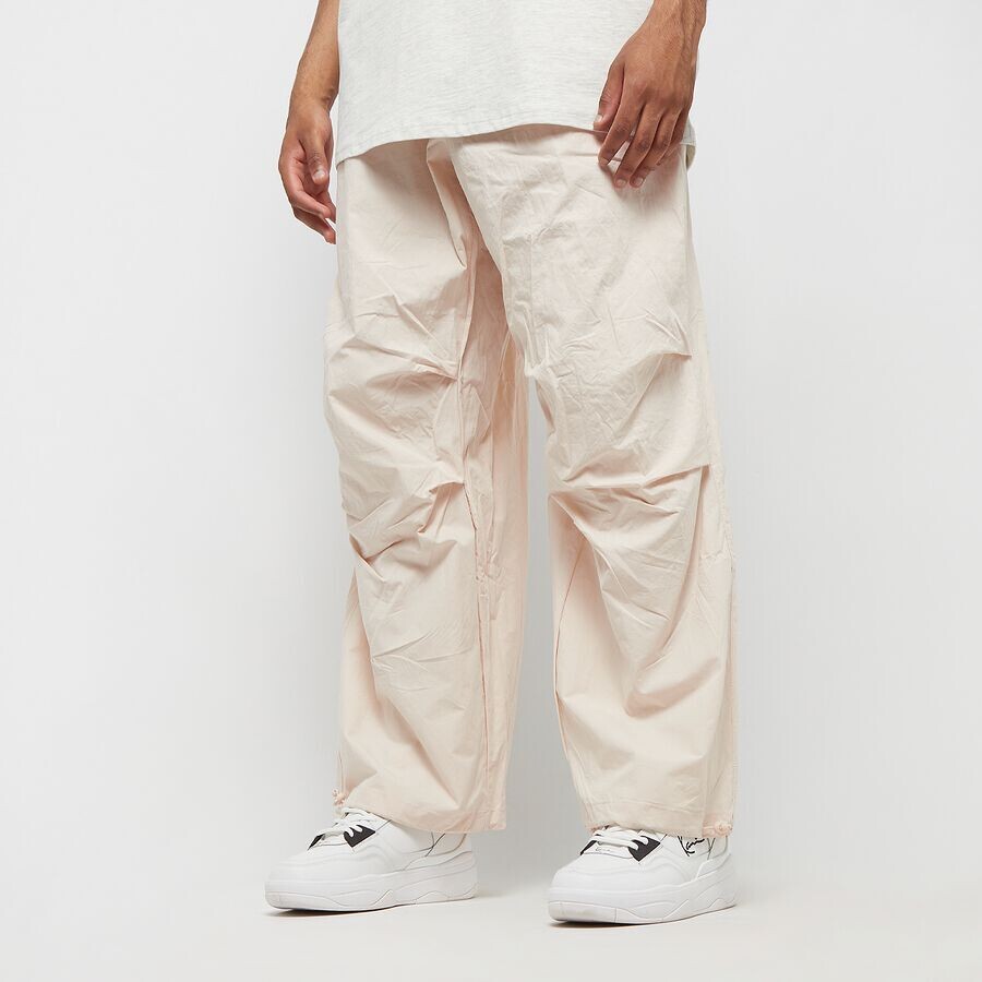 

Маленькие фирменные брюки-парашюты Karl Kani, цвет off white