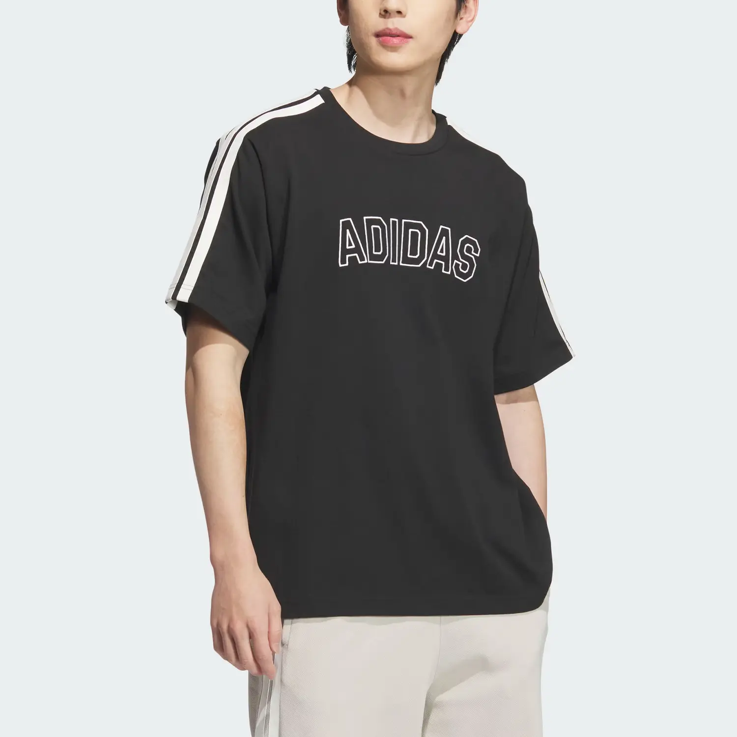 Футболка SS25 MODERN мужская Adidas, черный — фото 4