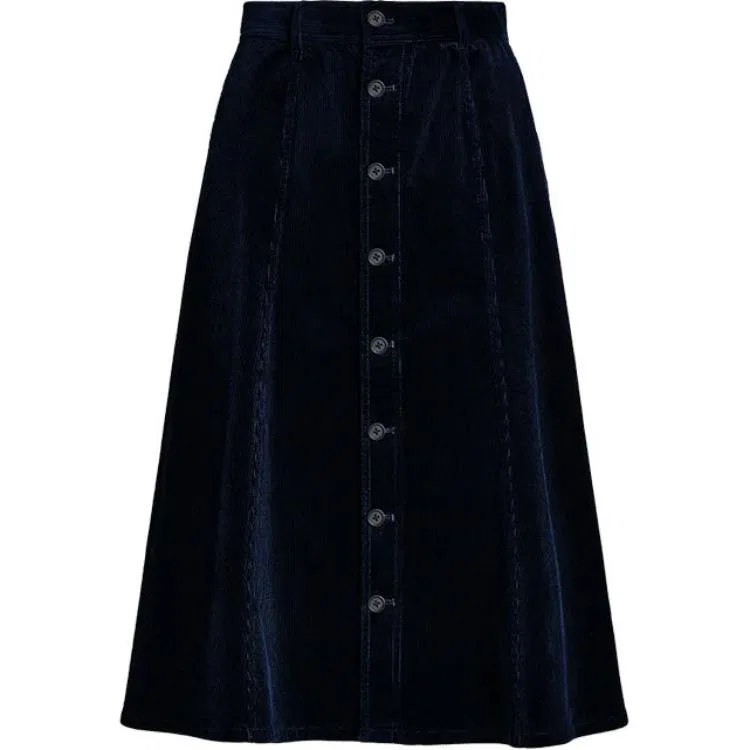 Кордюрой миди-юбка Polo Ralph Lauren, Dark Blue