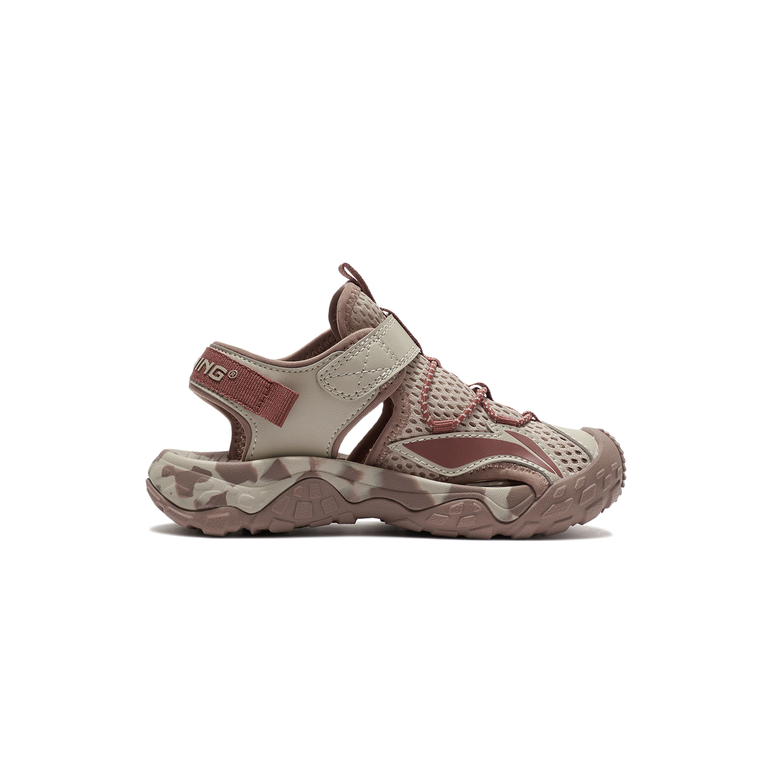 LINING YOUNG Спортивная коллекция breathable низкие сандалии deerskin brown детские — фото 3