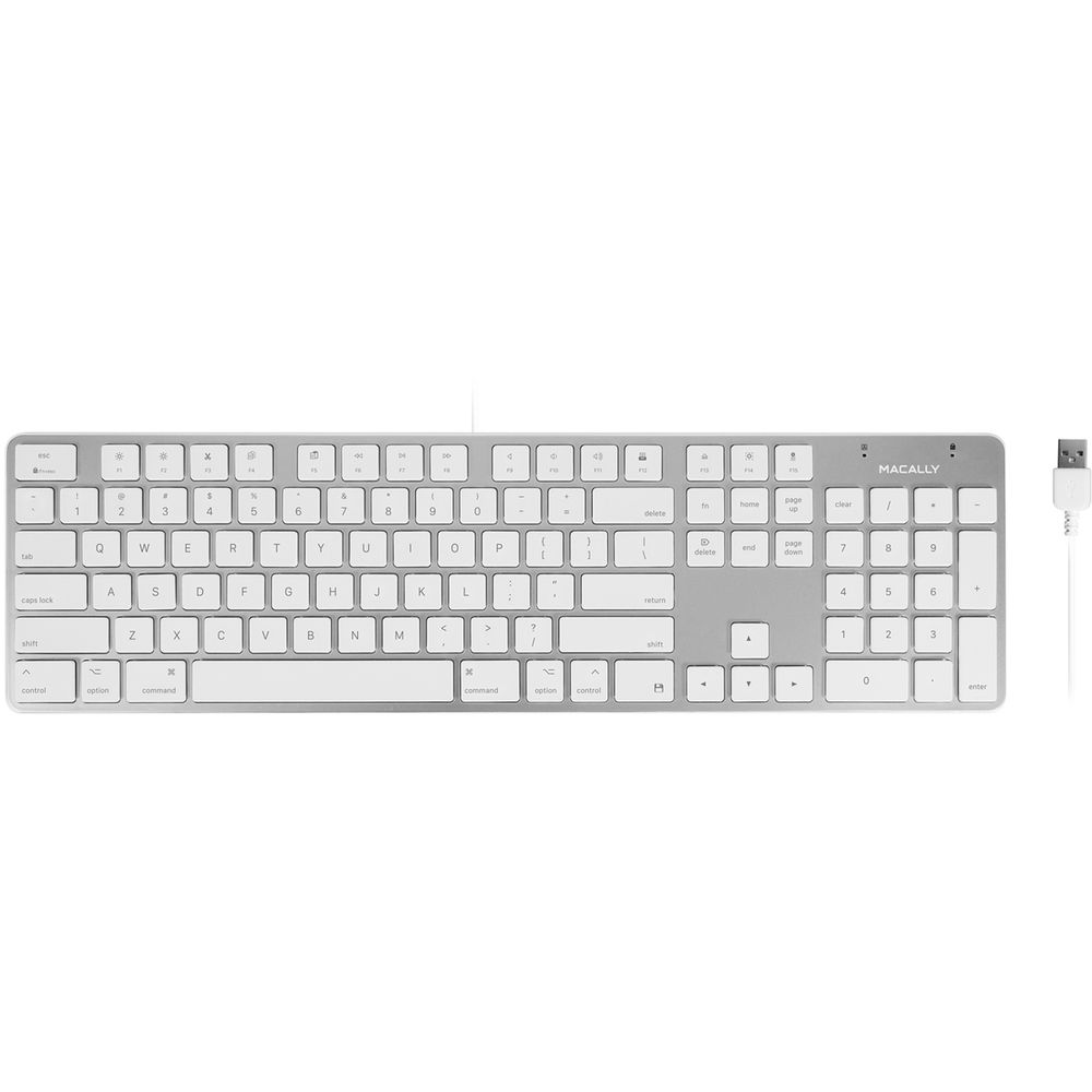 

Тонкая USB-клавиатура Macally на 104 клавиши для Mac