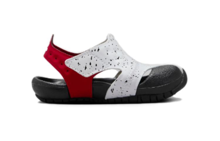 Футболка Flare Anti Slip Wear Resistant Низкие Топы Белый Красный Малыши и Дети Jordan — фото 2