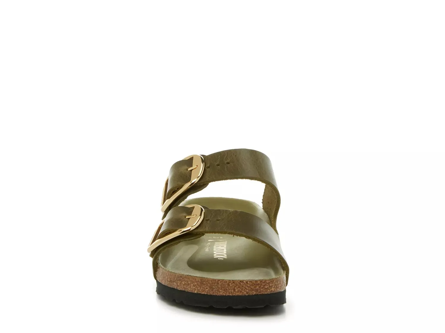 Сандалии Birkenstock Arizona с большой пряжкой - женские, темно-зеленые — фото 2