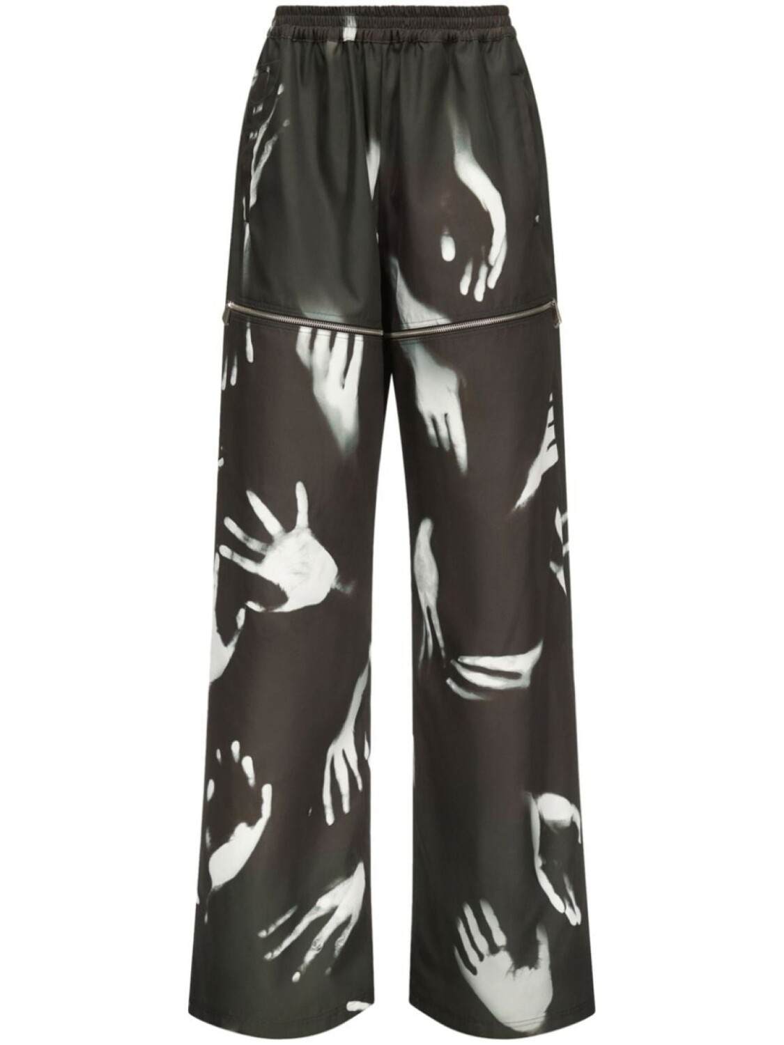 

AREA спортивные брюки Handprint Slit, черный