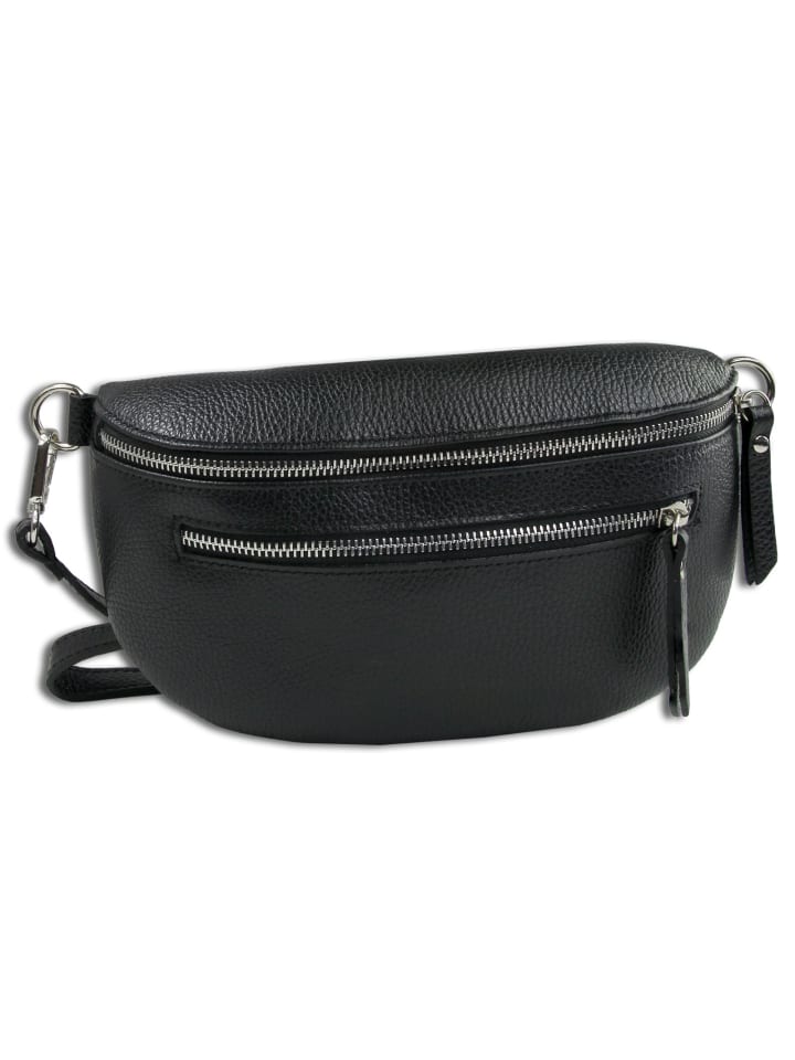 

Наплечная сумка Toscanto Gürteltasche Leder schwarz ca. 25cm