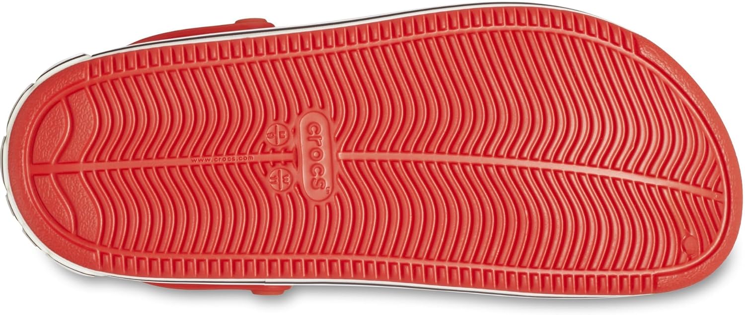 Унисекс сабо Crocs Off Court с платформой, Tomato/Logo — фото 3