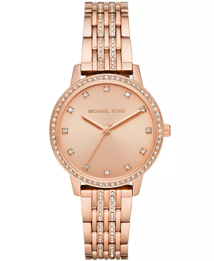 

Женские часы-браслет Melissa Rose из нержавеющей стали с позолотой, 35 мм Michael Kors