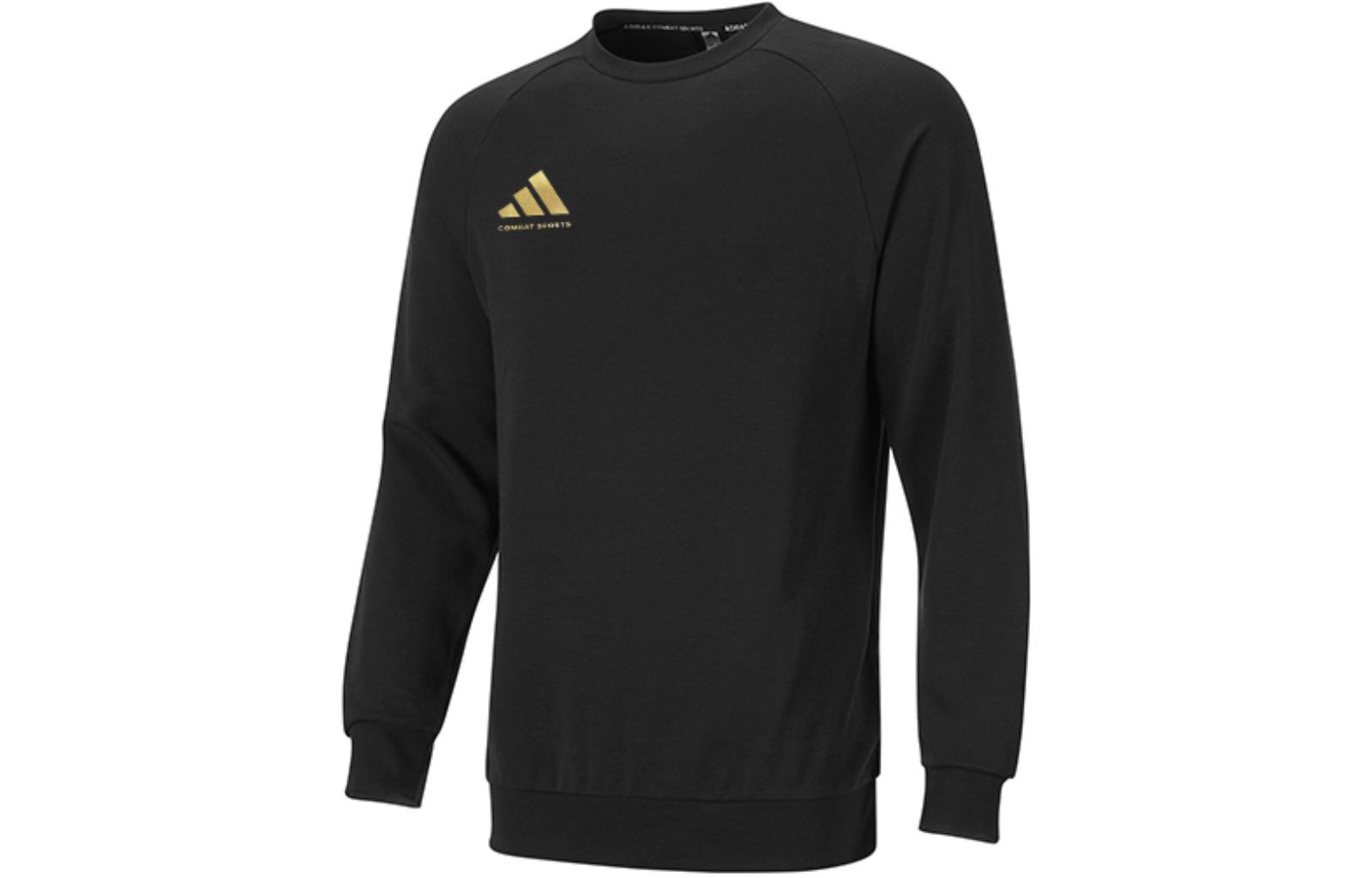 

Adidas Толстовка унисекс черно-золотая