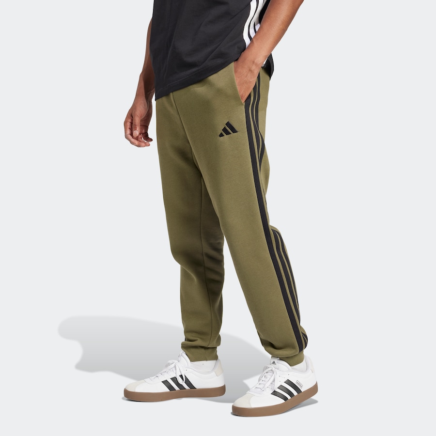 Зауженные спортивные брюки ADIDAS SPORTSWEAR Essentials, оливковый — фото 4