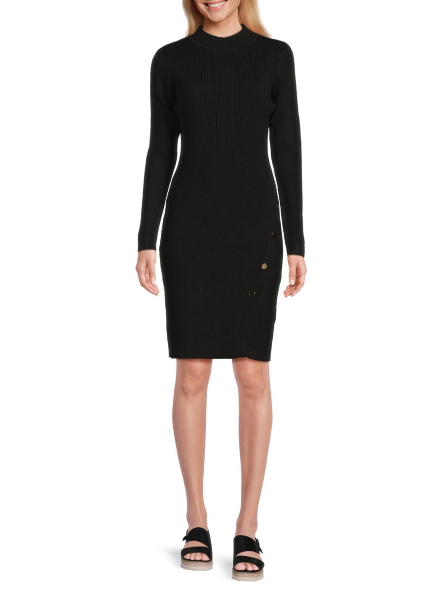 

Платье-мини в рубчик Saks Fifth Avenue, цвет Very Black