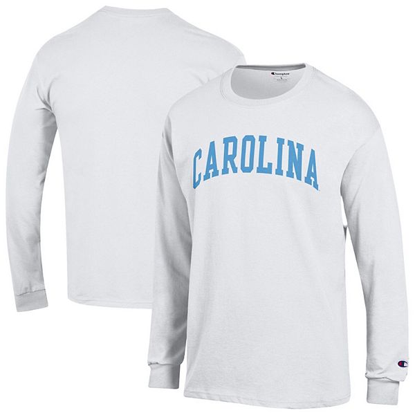 

Мужская белая футболка North Carolina Tar Heels Basic Arch с длинным рукавом Champion