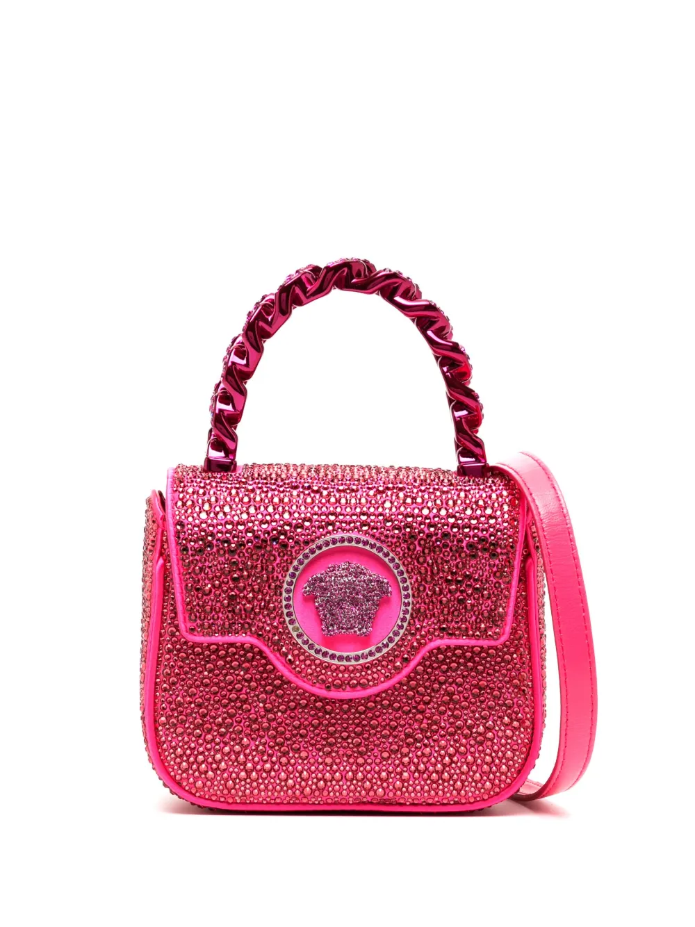 

Мини-сумка La Medusa с кристаллами VERSACE, розовый