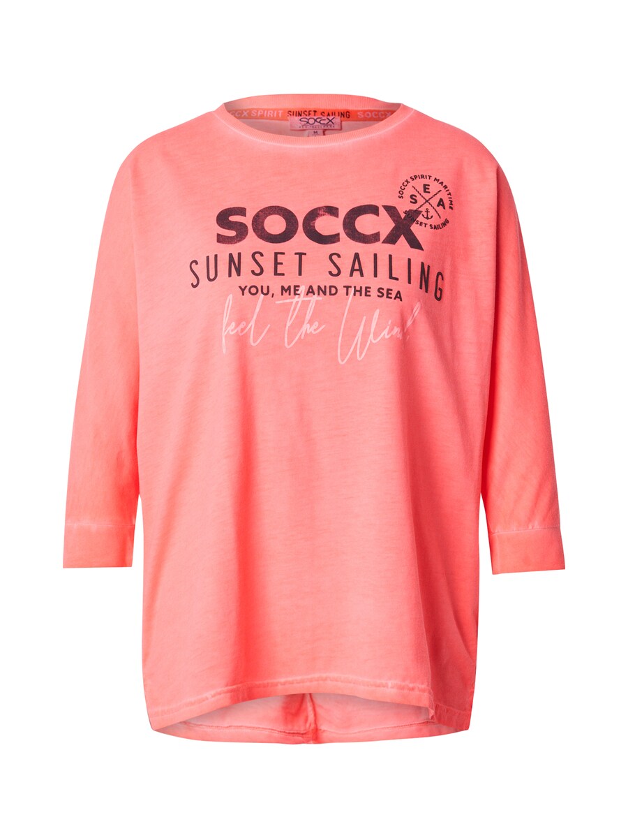 

Рубашка большого размера Soccx, цвет Bordeaux/Melon