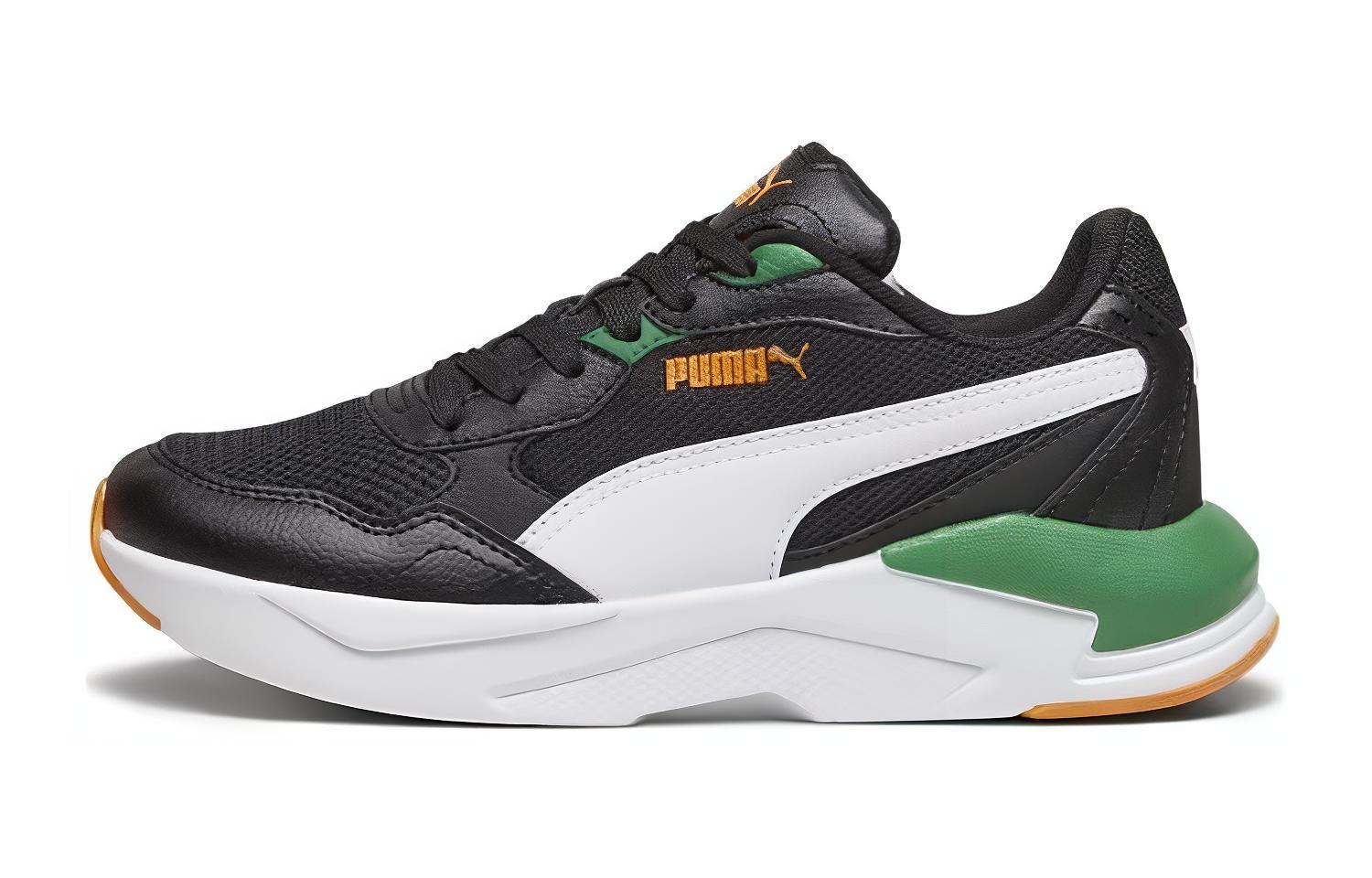

RAY Амортизирующие, износостойкие низкие кроссовки для детей и подростков PUMA, черный/белый/желтый