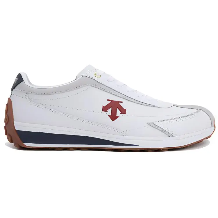 DESCENTE Cron Racer Anti Slip Wear Resistant Low Top Casual Shoes Unisex белый красный — фото 3