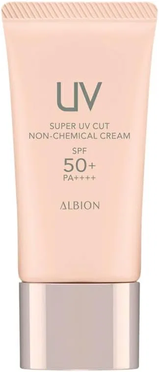 Солнцезащитный крем Albion Non-Chemical SPF50+ PA++++ 40 г желтый Yoyostar
