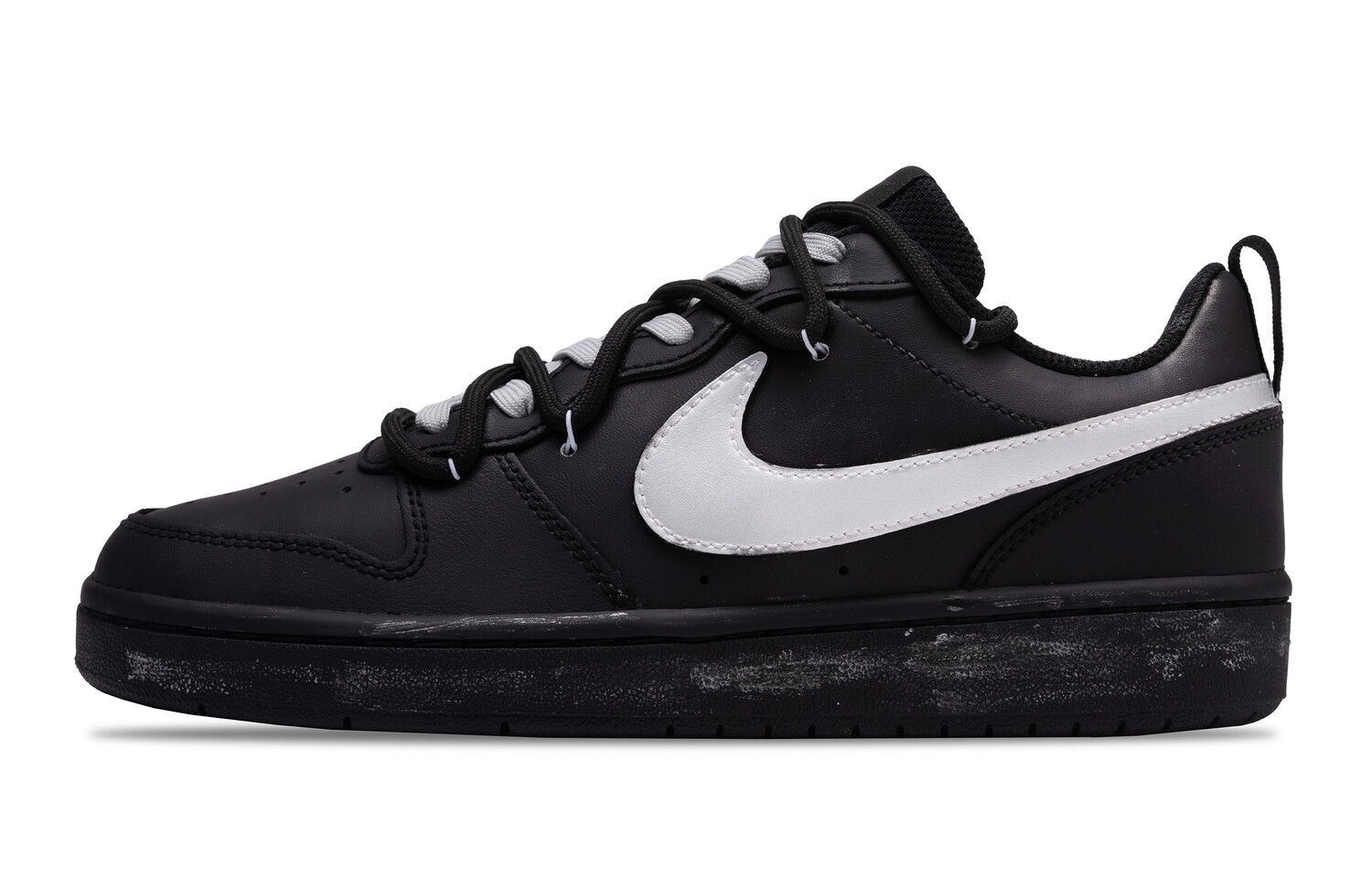 

Обувь для скейтбординга Court Borough для детей, начальная школа Nike, цвет Silver Black