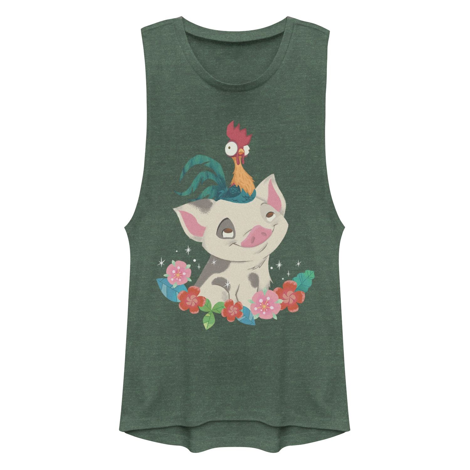 

Юниоры Дисней Моана Пуа Хей Хей Floral Buddies Muscle Tank Licensed Character