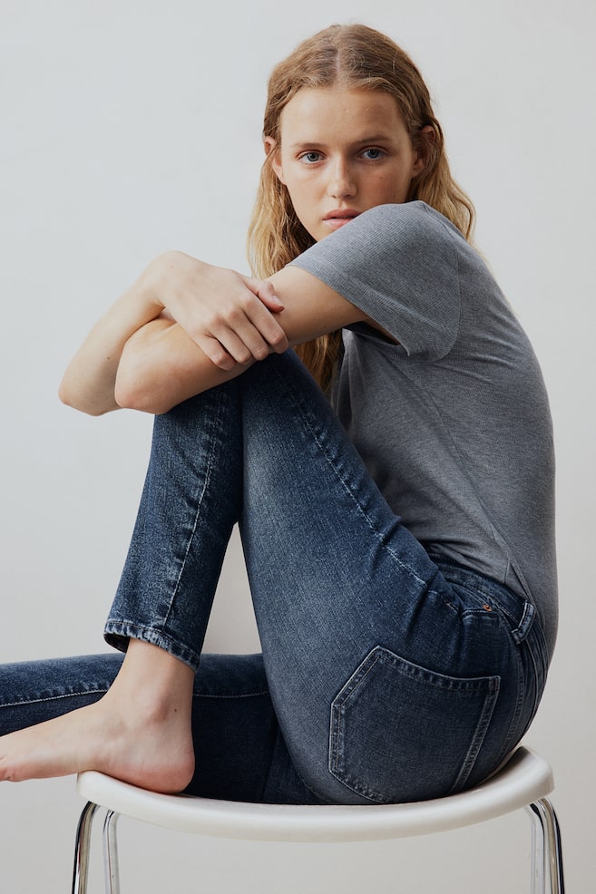 

Узкие джинсы средней длины H&M, синий