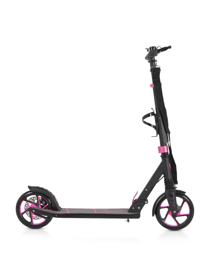 

Byox Стильный детский самокат с полиуретановыми колесами розового цвета