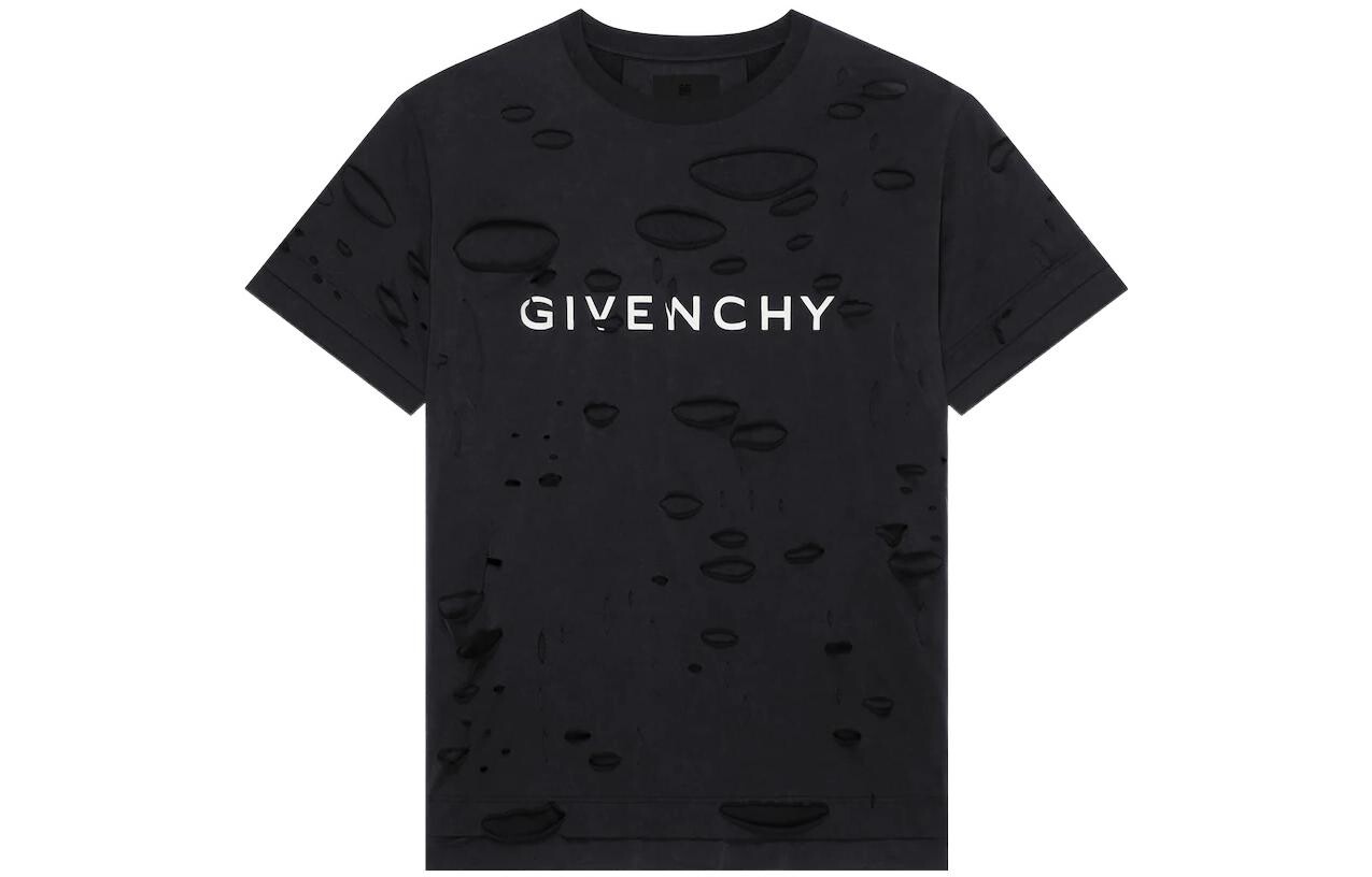 

Футболка SS23 с эффектом потертости, черная Givenchy, черный