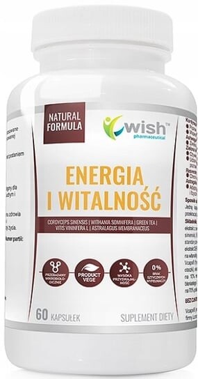 

Wish, Energy Vitality, Ашваганда, Память о стрессе, 60 капсул. Wish Pharmaceutical