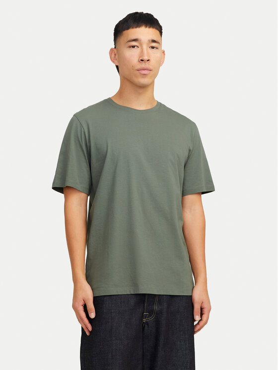 

Футболка стандартного кроя Organic Basic 12156101 Jack&Jones, зеленый