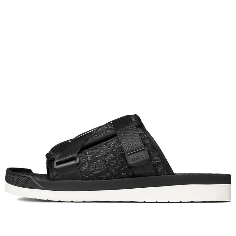 

Сандалии DIOR Alpha Flat Black Sandals 'Black', черный