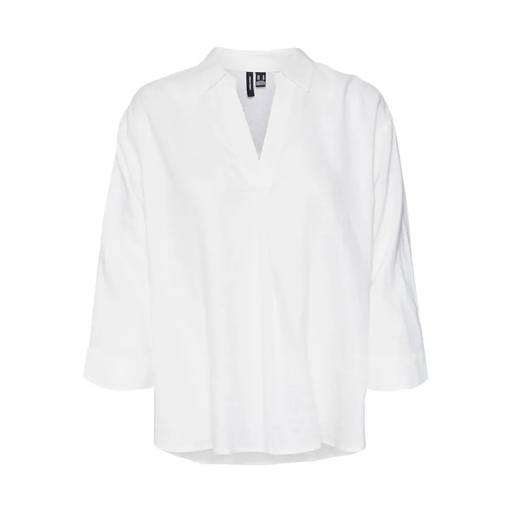 

Футболка Vero Moda Linn 3/4 sleeve, белый