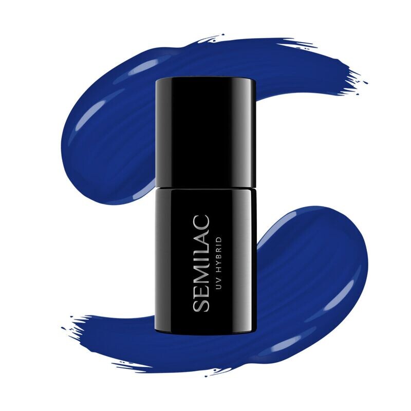 

308 УФ-лак для ногтей Hybrid Festive Blue Semilac, 7 ml