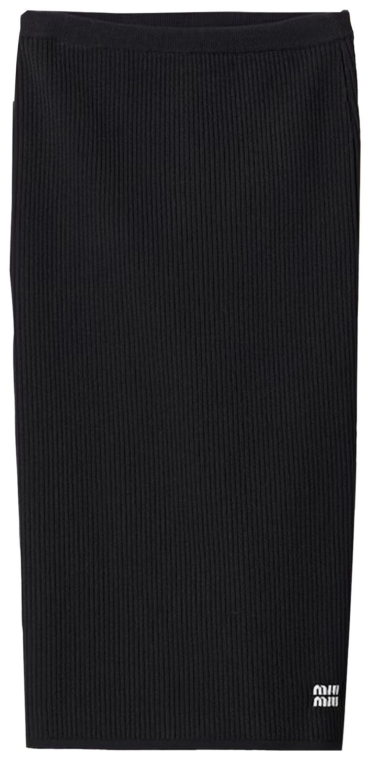 

Юбка Miu Miu Viscose Skirt 'Black', черный