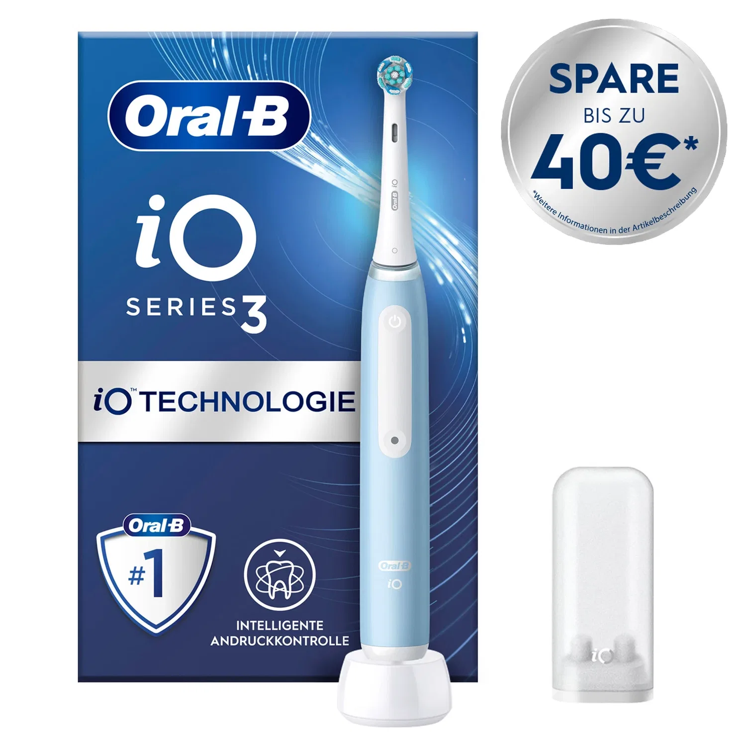 Электрическая зубная щетка Oral-B iO 3 Синий