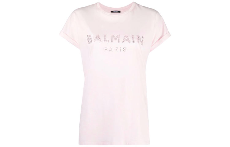 

Футболка женская розовая BALMAIN