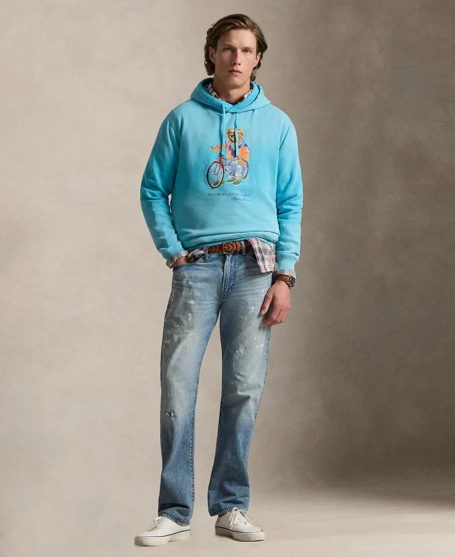 Мужская толстовка с принтом "Медведи" Polo Ralph Lauren, Turquoise — фото 2