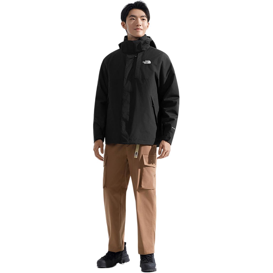 

THE NORTH FACE Ветровка мужская утепленная непромокаемая и ветрозащитная Hiking Waterproof And Windproof To Keep Warm, JK3/Cosmic Black