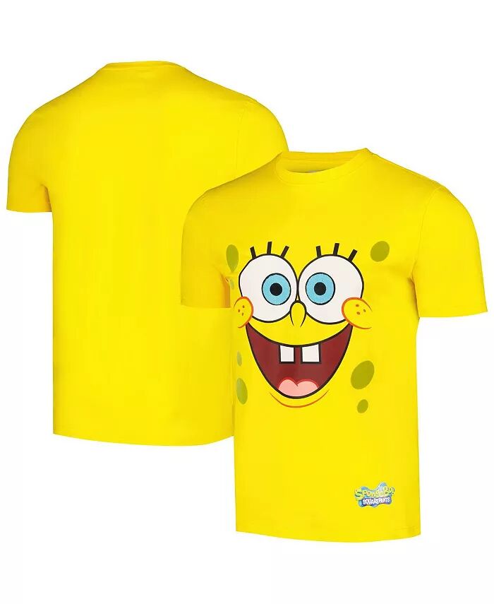 

Мужская и женская желтая футболка SpongeBob SquarePants Face Off Freeze Max