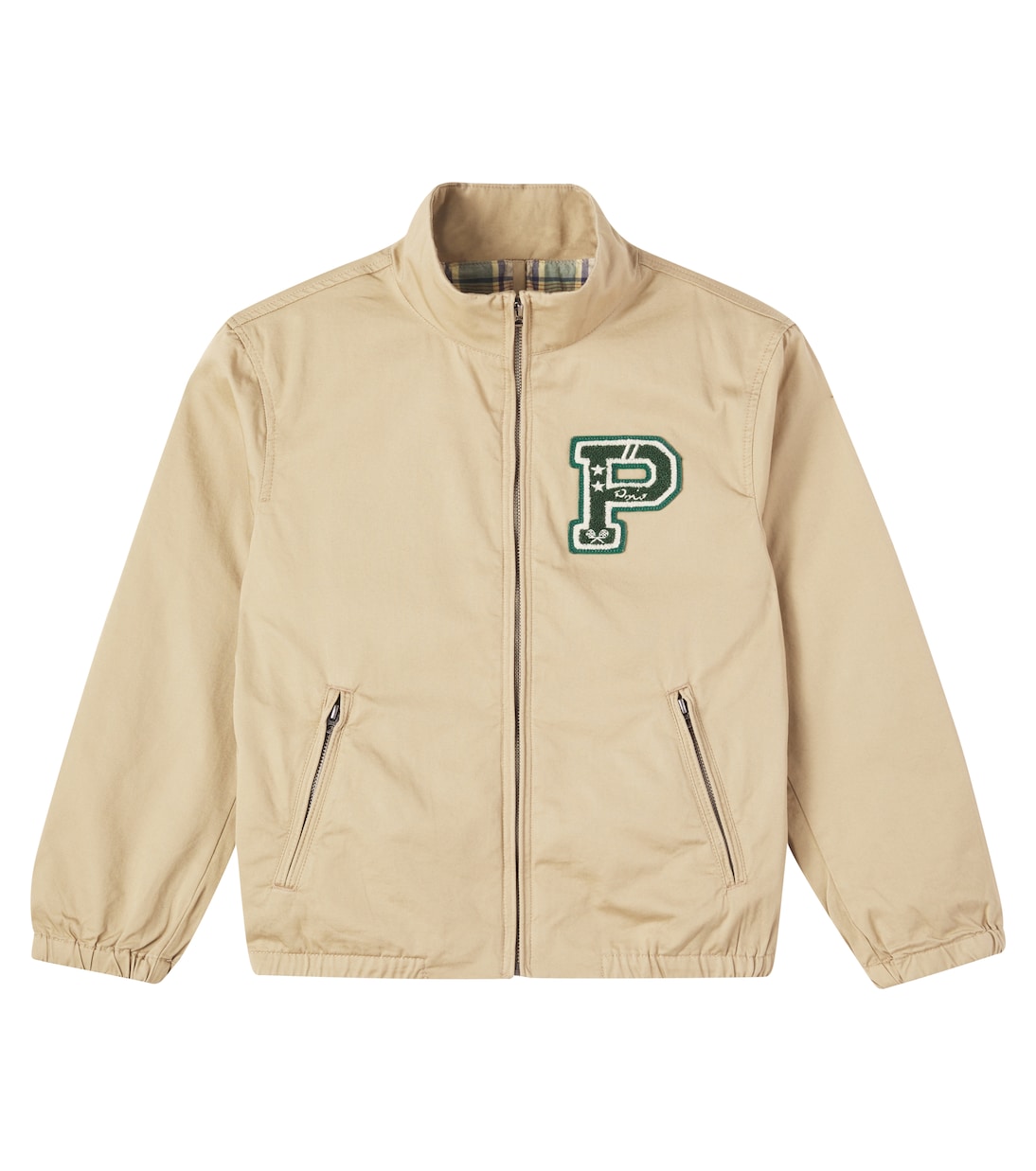 

Куртка из хлопчатобумажного твила с нашивками и аппликациями Polo Ralph Lauren Kids, Classic Khaki