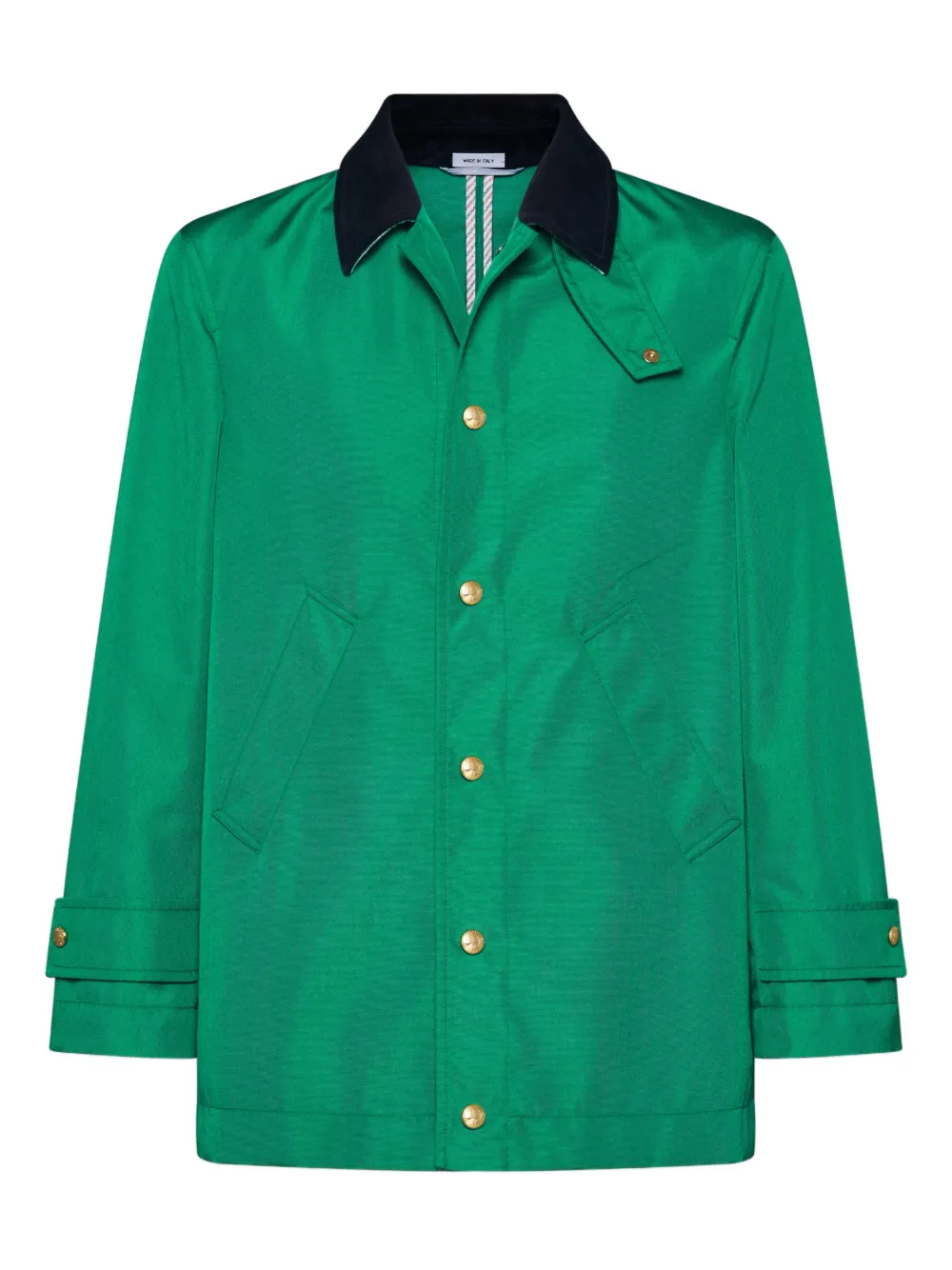 

Пальто с вельветовым воротником Thom Browne, зеленый