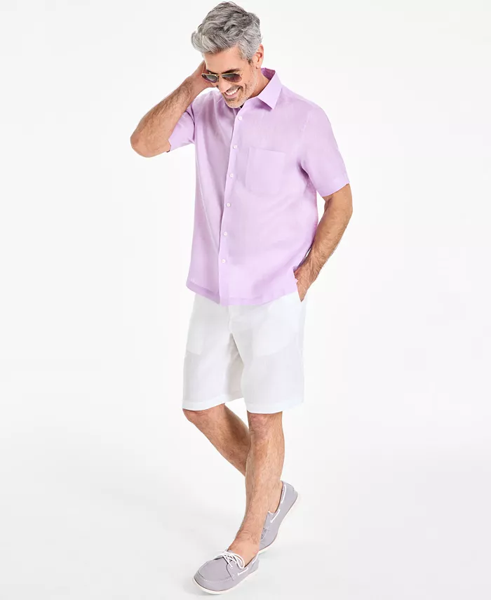 

Мужская рубашка из 100% льна Club Room, зеленый