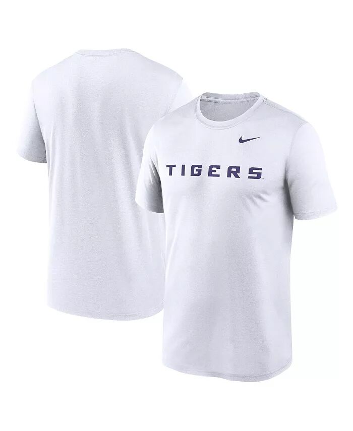 

Мужская белая футболка с надписью LSU Tigers Primetime Legend Nike