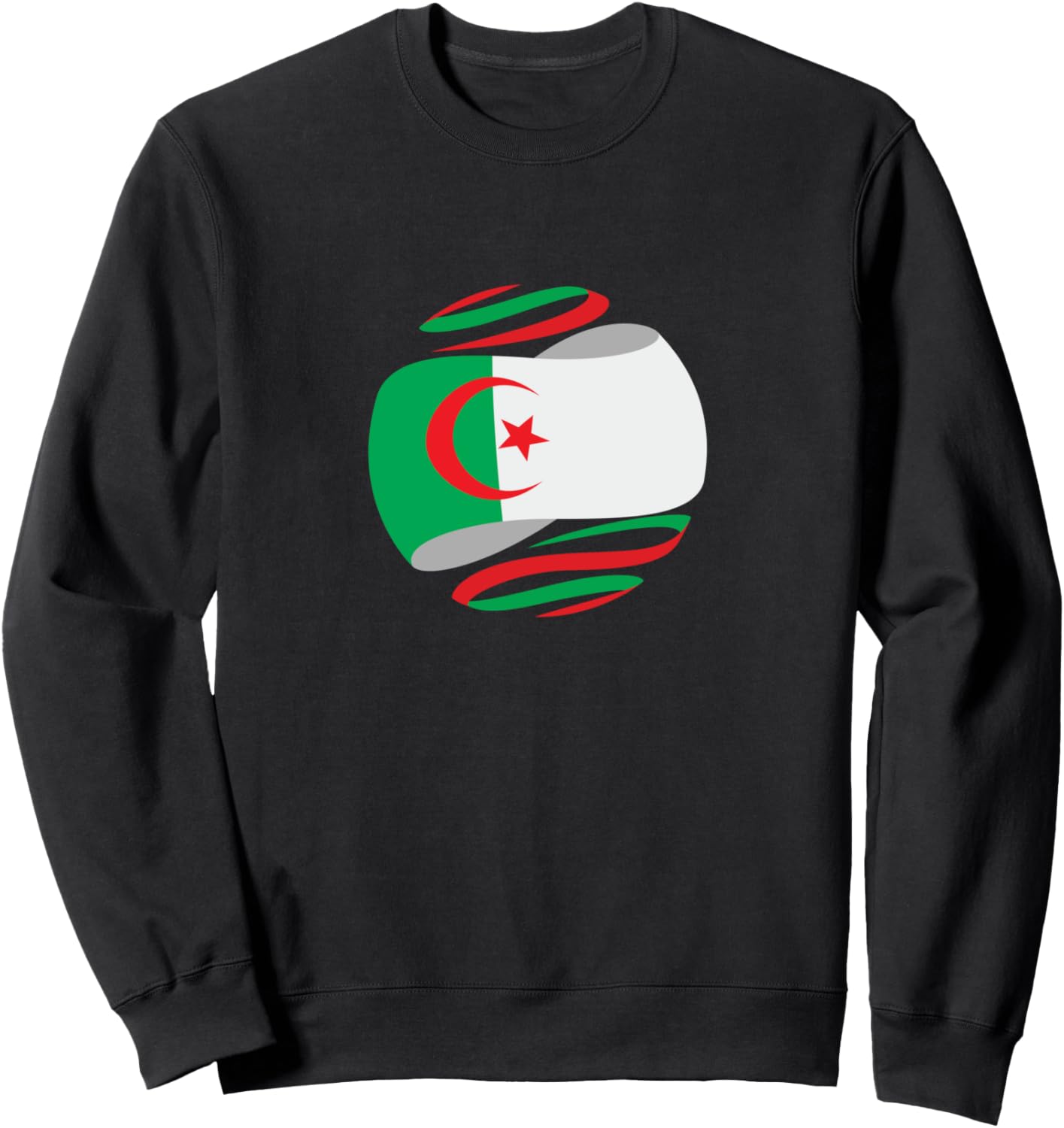 

Толстовка с флагом Алжира Algeria, черный