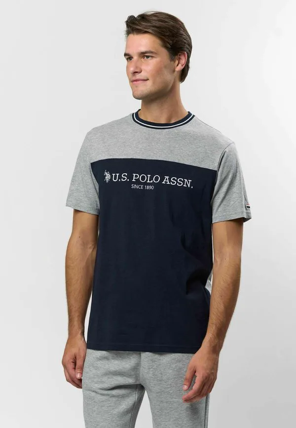 Футболка с принтом умкарло U.S. Polo Assn., Grey Melange